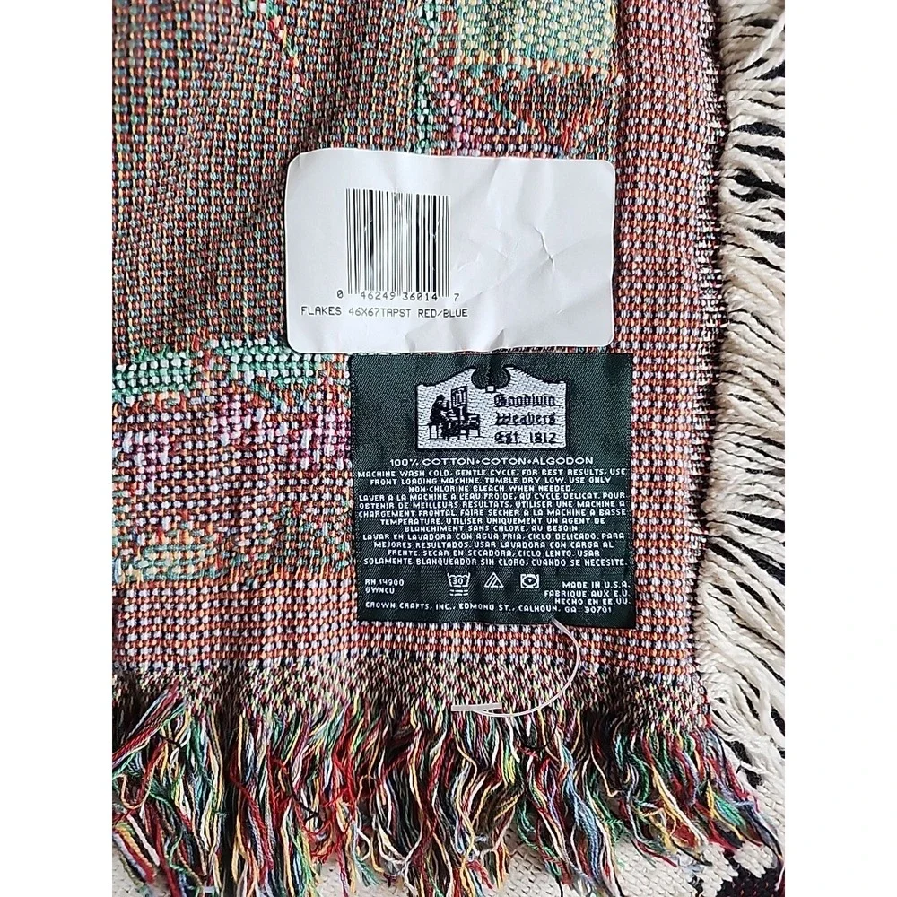 Tapestry Throw Blanket Christmas‎ Snowman Family North Star Happy Holidays Edith